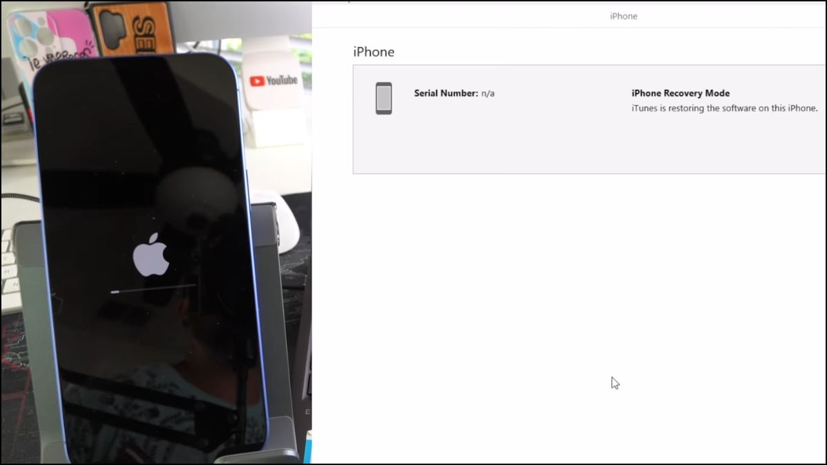 iPhone khởi động lại sau khi xử lý lỗi trong Recovery Mode