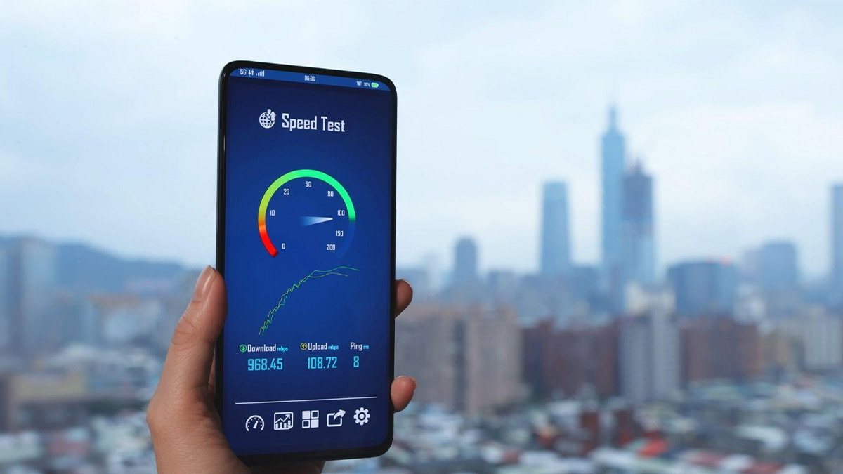 Sử dụng ứng dụng Speedtest để kiểm tra tại sao iphone bắt wifi yếu