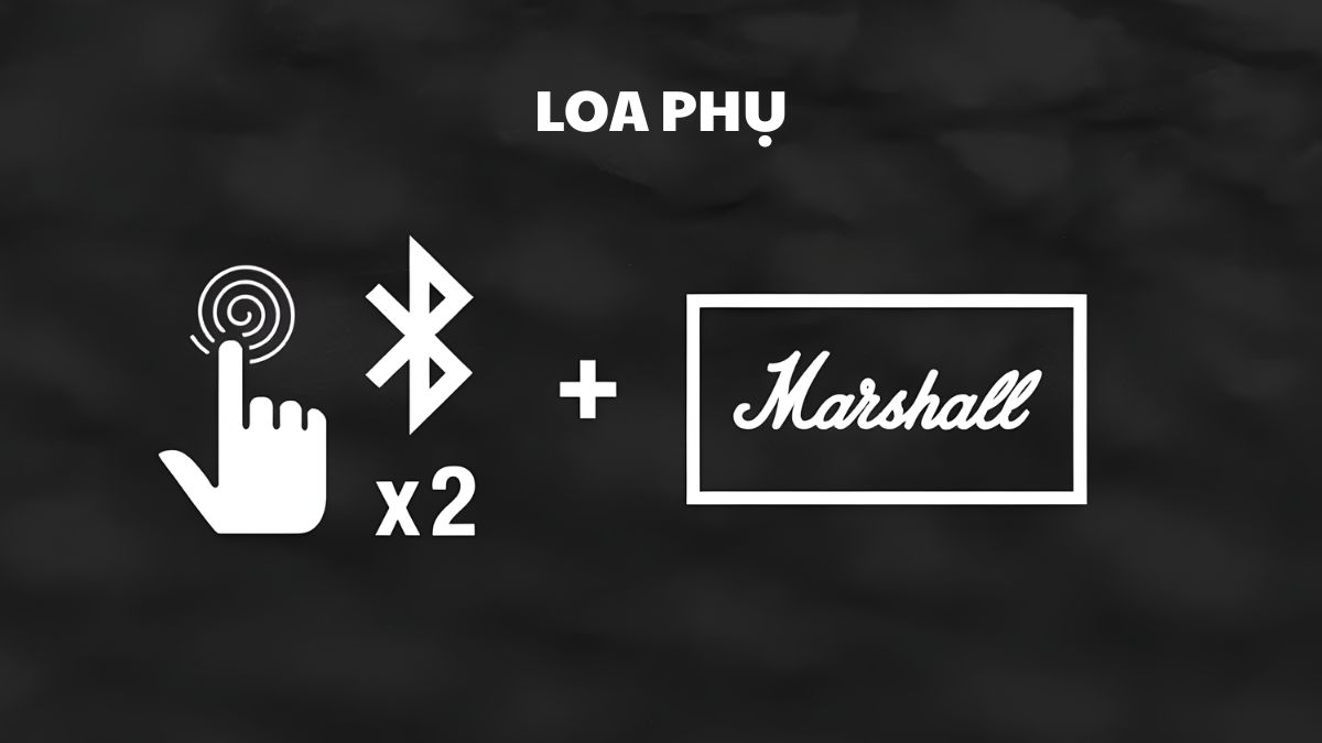 Thao tác trên loa phụ trong cách kết nối 2 loa Marshall với nhau qua Stack Mode.