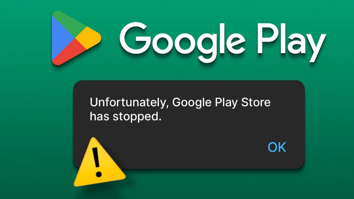 không tải được ứng dụng trên ch play do lỗi Unfortunately, Google Play Store has stopped