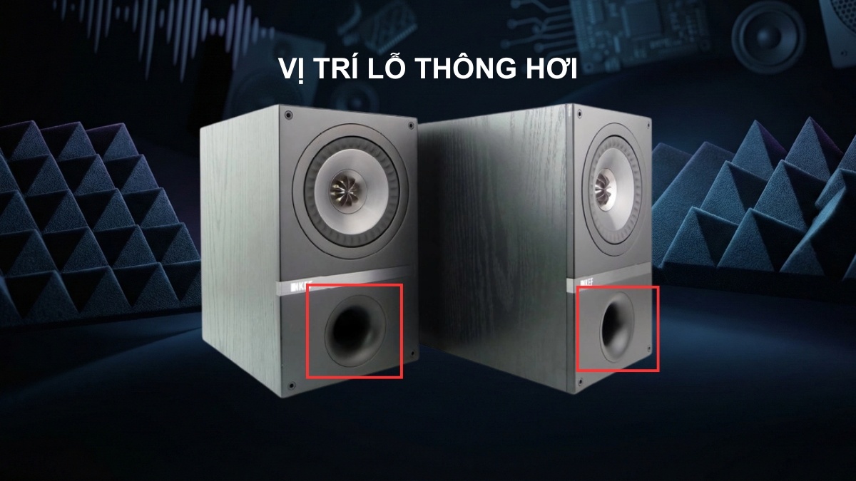 Giải đáp lỗ thông hơi loa có tác dụng gì đối với chất âm trung thực của loa kiểm âm.