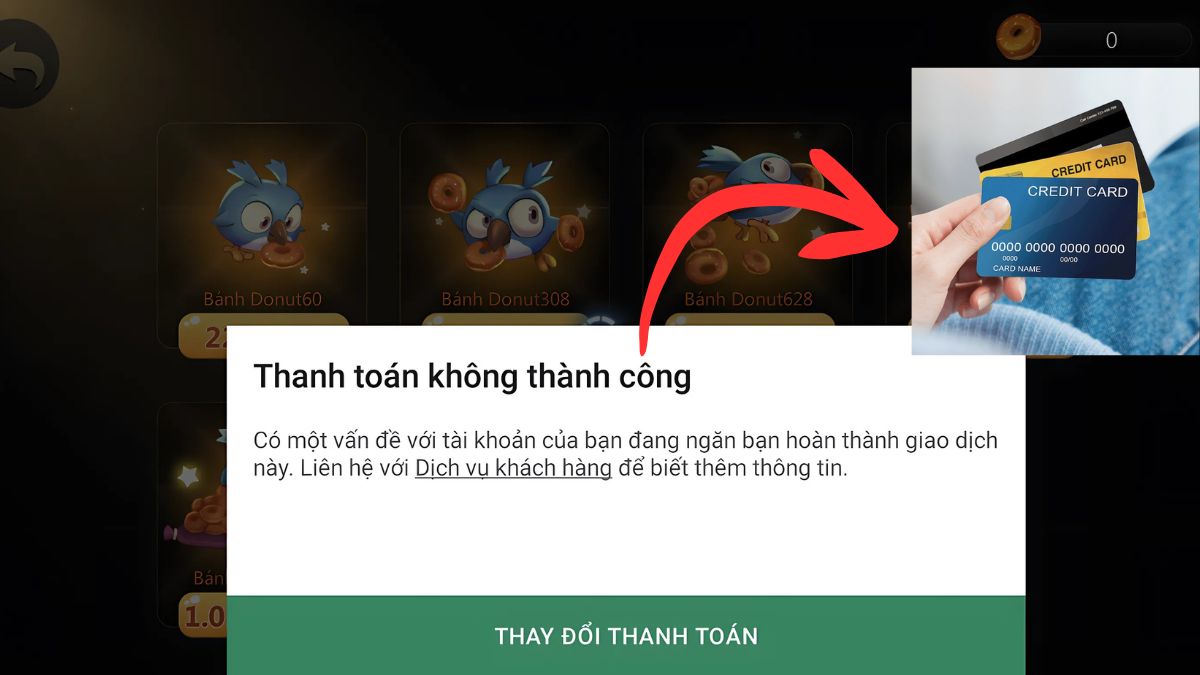 Lỗi thanh toán CH Play không thành công do vấn đề tài khoản, một dạng của lỗi phương thức thanh toán bị từ chối CH Play  Xuất sang Trang tính