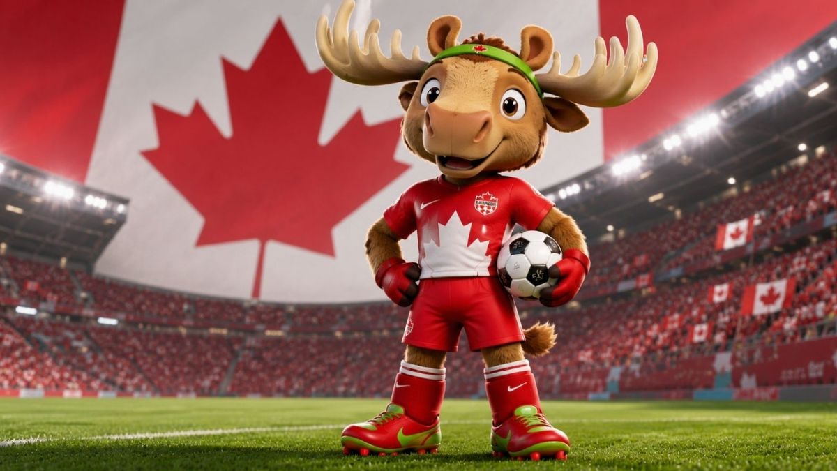 Chú nai sừng tấm Maple của Canada thuộc bộ linh vật world cup 2026.