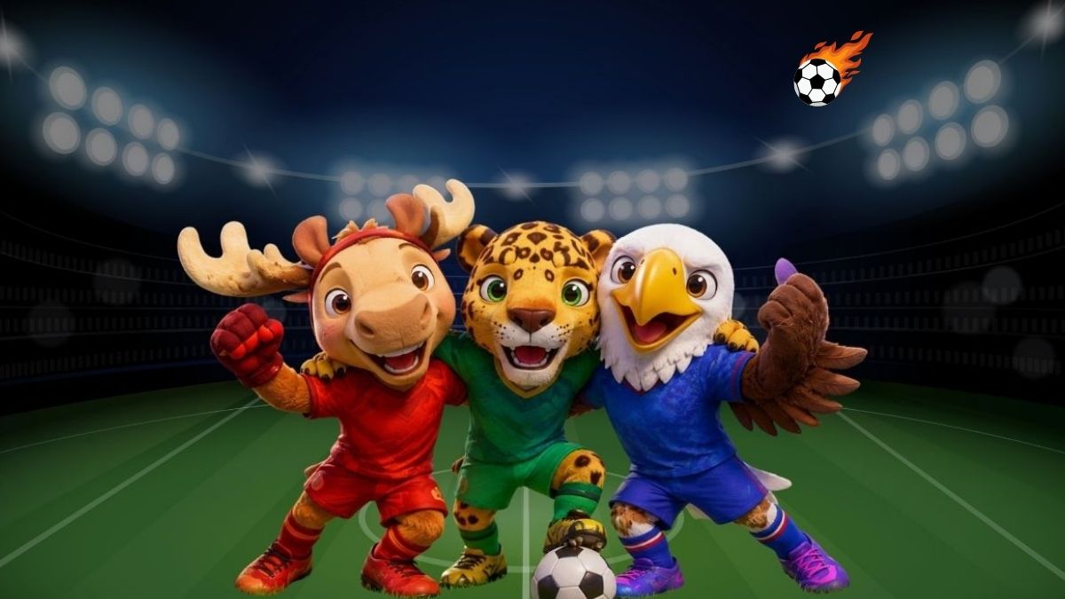 Sự xuất hiện của bộ ba mascot hợp thành linh vật world cup 2026.