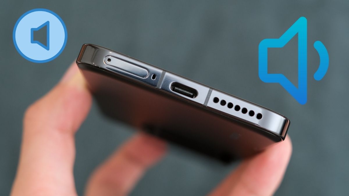 loa điện thoại xiaomi bị nhỏ có dấu hiệu âm lượng thấp, với biểu tượng loa to và nhỏ.
