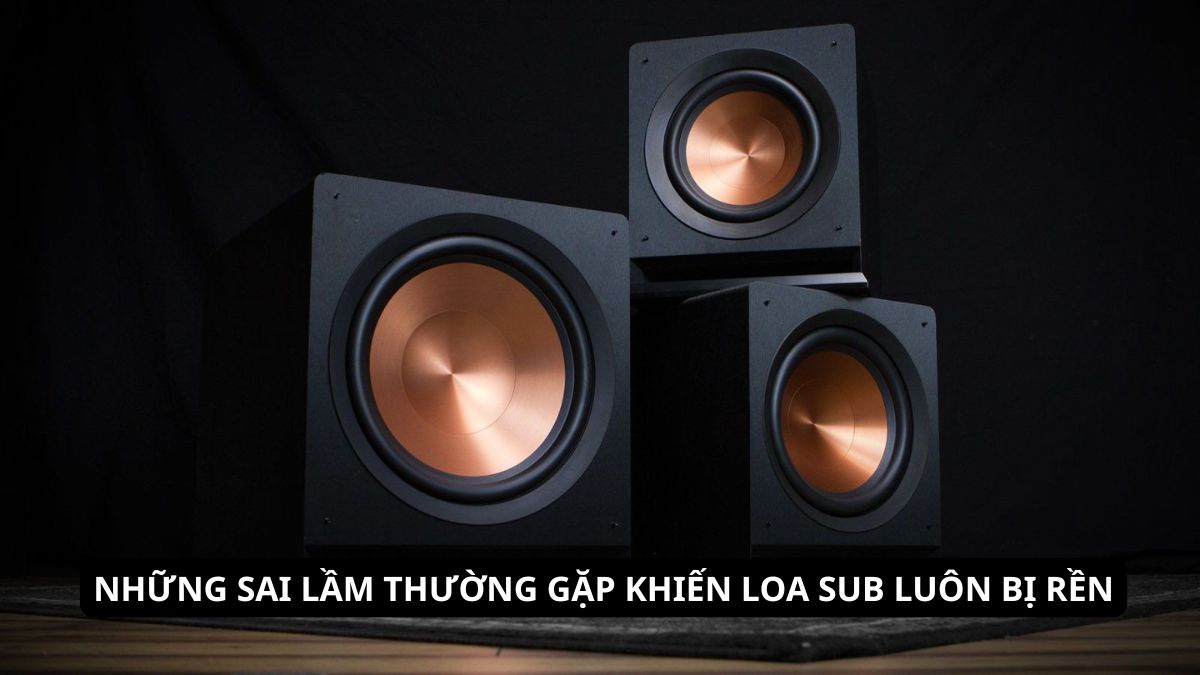 Tránh đặt loa trực tiếp lên sàn gỗ để không làm loa sub bị ù và rung nền.