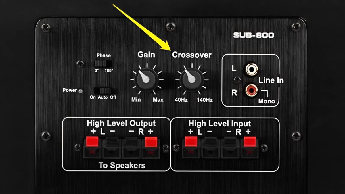 Thiết lập tần số cắt Crossover chuẩn là cách chỉnh loa sub không bị rền.
