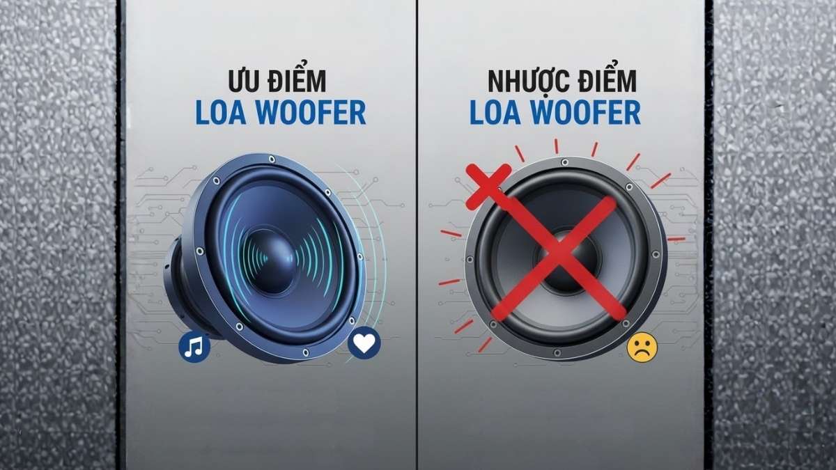 Những ưu điểm nổi bật của loa woofer trong việc tái tạo âm thanh dải trầm và trung trầm.