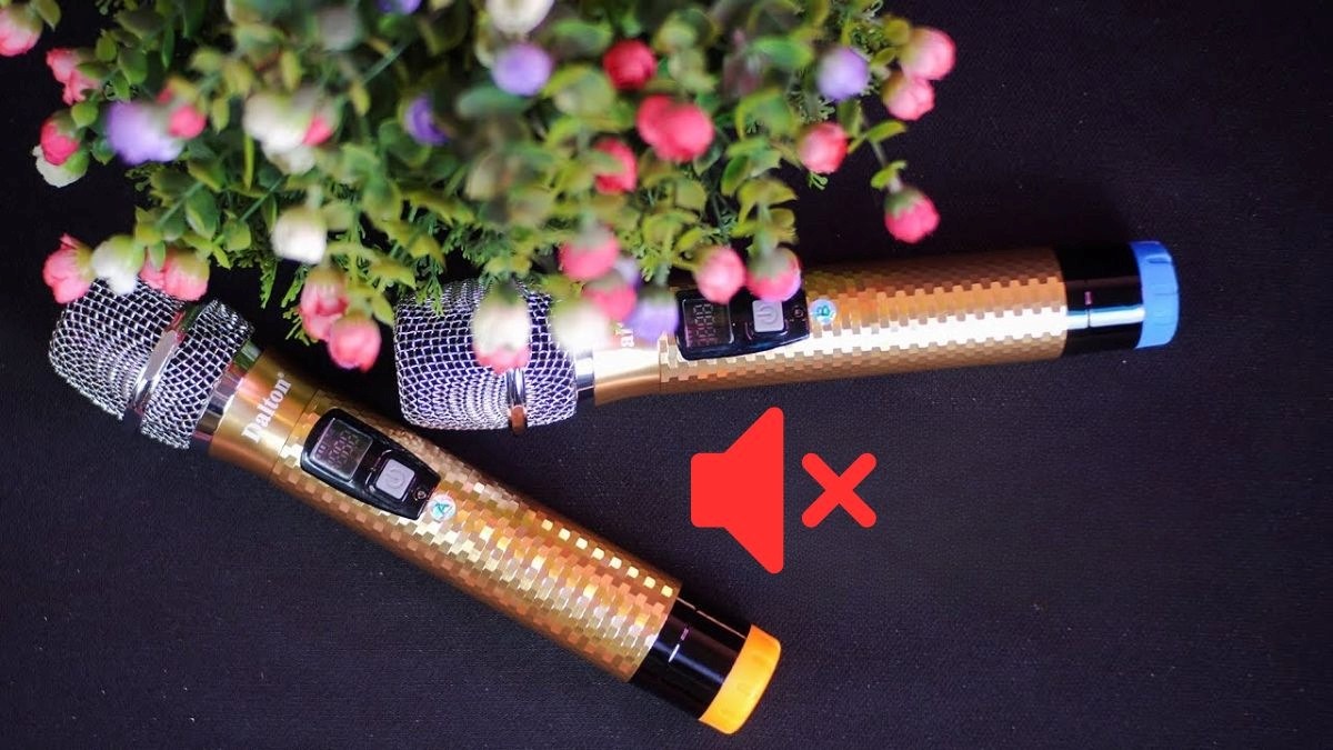 Kiểm tra nút Mute trên thân mic để xử lý tình trạng lỗi mic không thu tiếng.