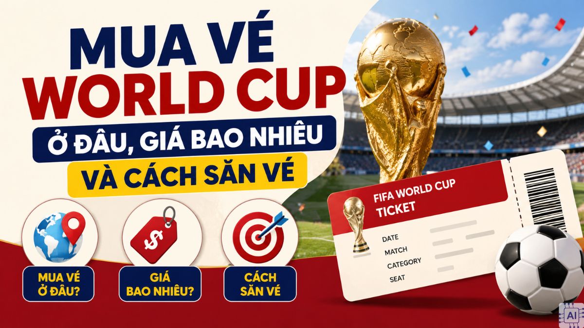 Mua vé World Cup 2026 ở đâu giá bao nhiêu và cách săn vé