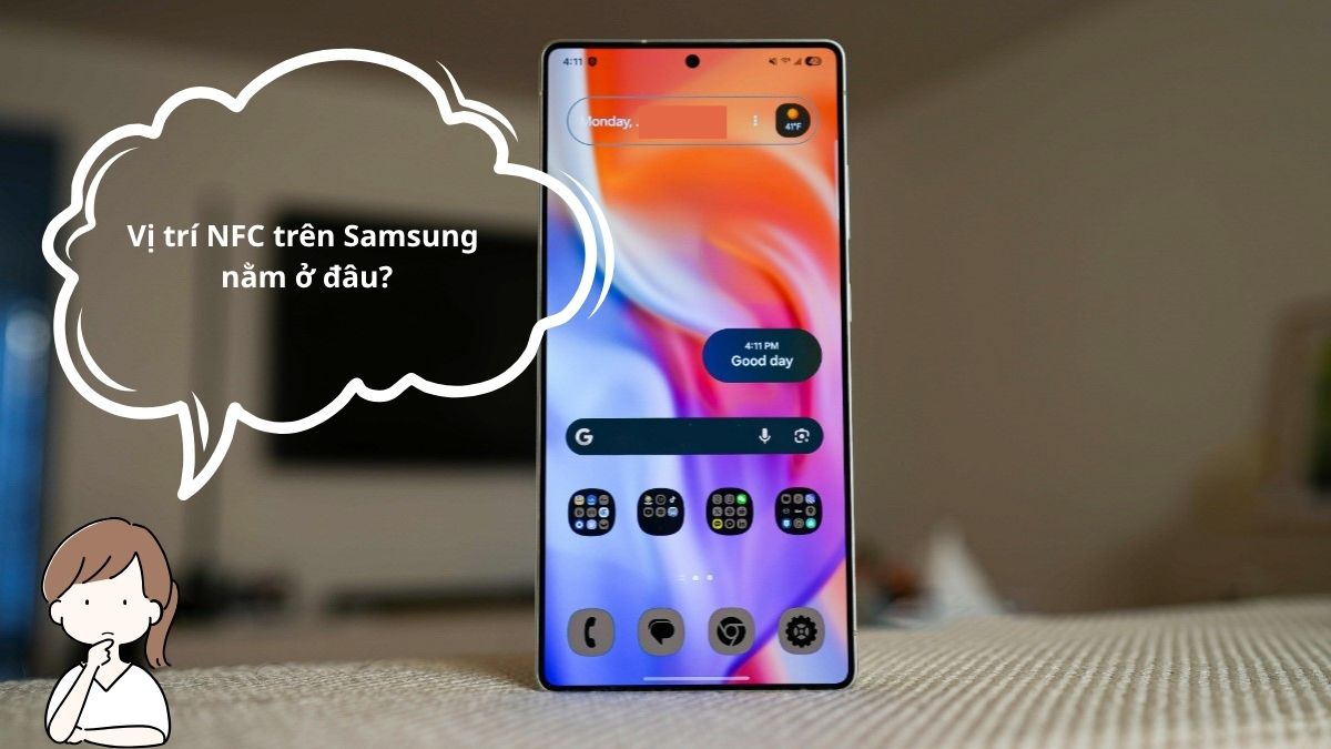 Vị trí chip NFC trên điện thoại Samsung