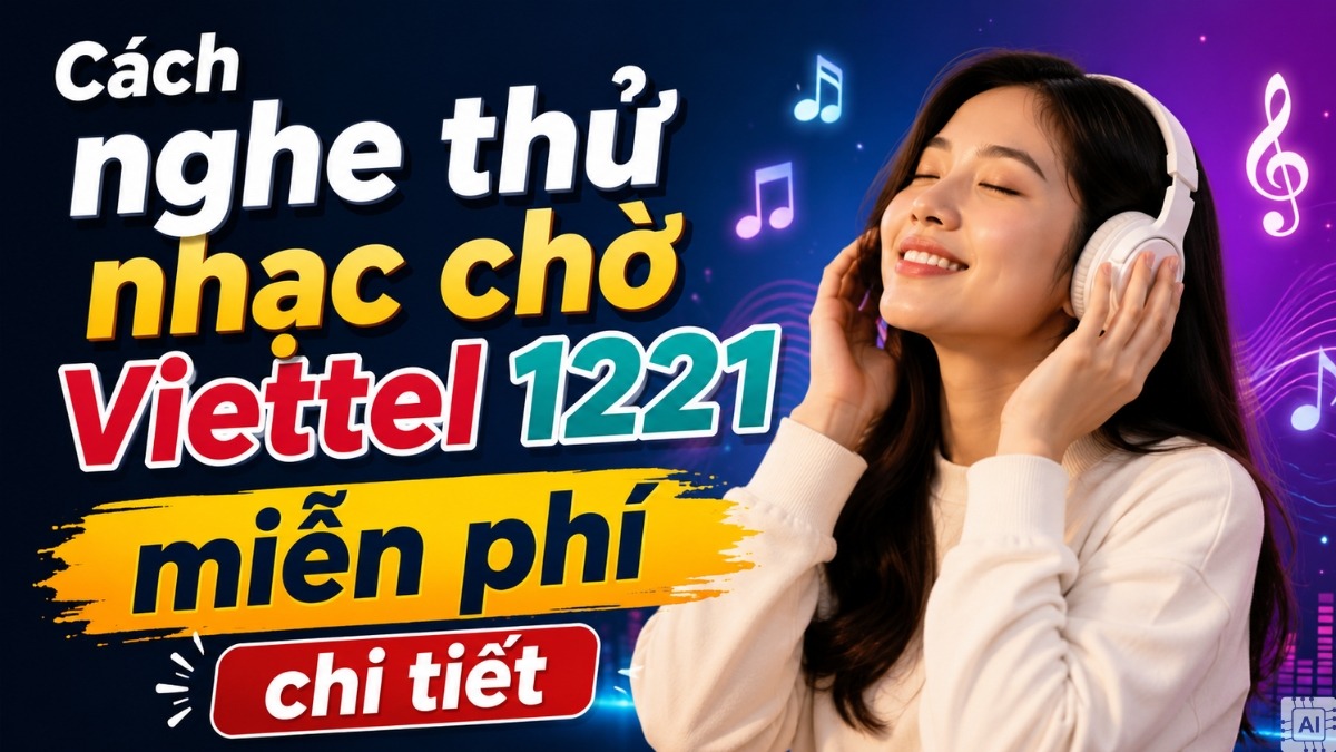 Cách nghe thử nhạc chờ Viettel 1221 miễn phí, chi tiết