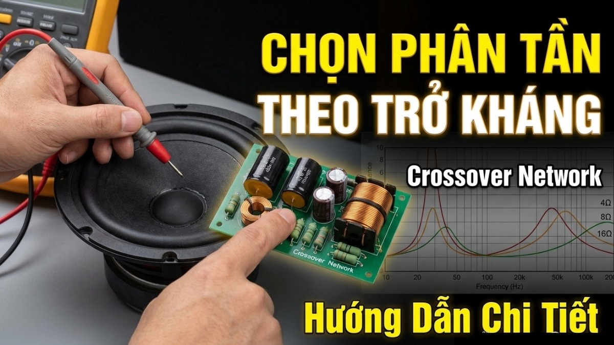Lưu ý về thông số trở kháng khi thực hiện cách chọn phân tần cho loa phù hợp.