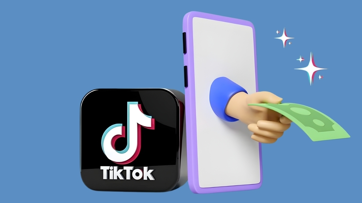 Hình minh họa phí hoa hồng TikTok Shop là gì qua giao dịch trên điện thoại.