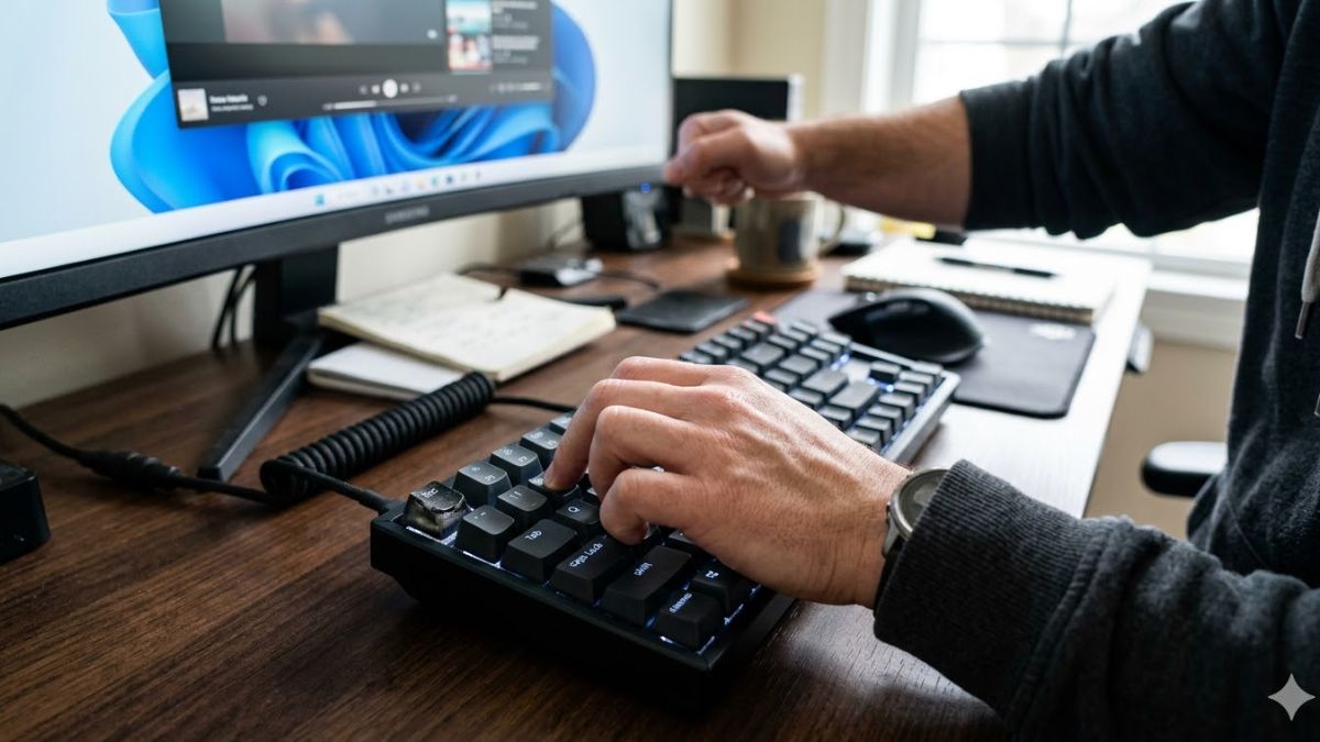 Người dùng kiểm tra phím Esc bị lỗi trên bàn phím máy tính để bàn.