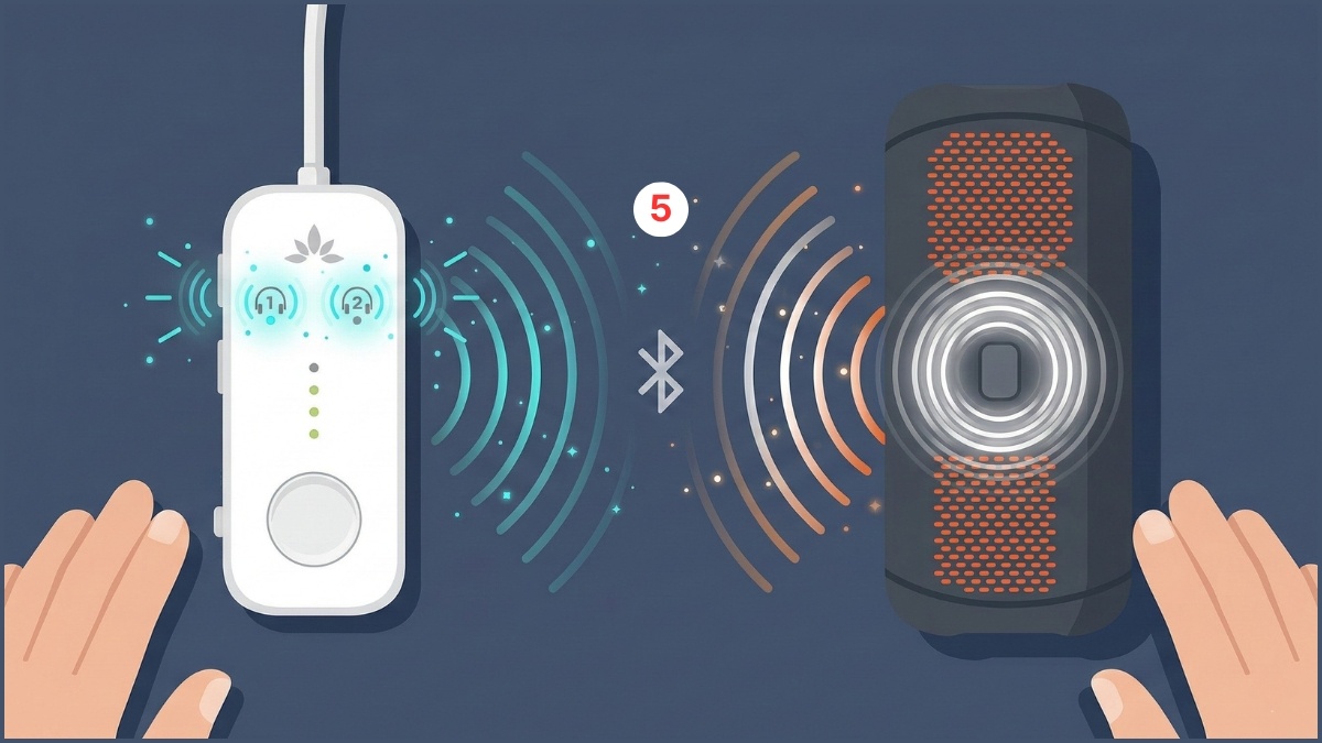 Kết nối thiết bị âm thanh thứ hai giúp phát 2 loa bluetooth cùng lúc iphone dễ dàng.