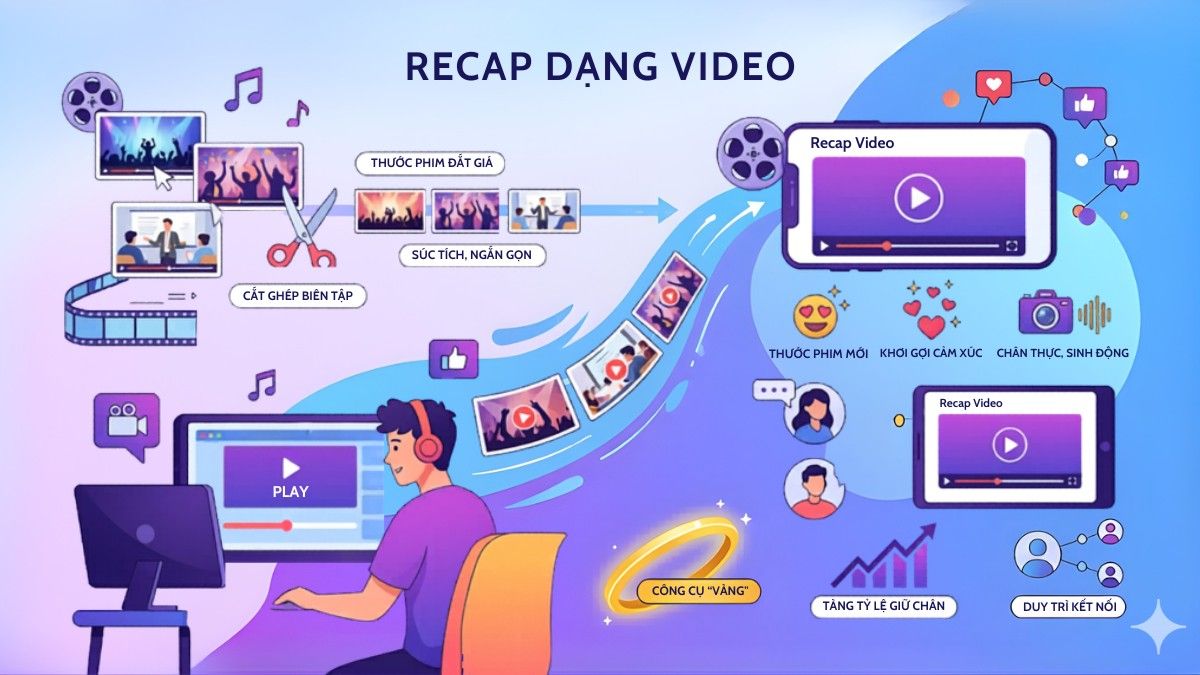 Tìm hiểu video recap là gì và cách biên tập phim giúp tăng tỷ lệ giữ chân.