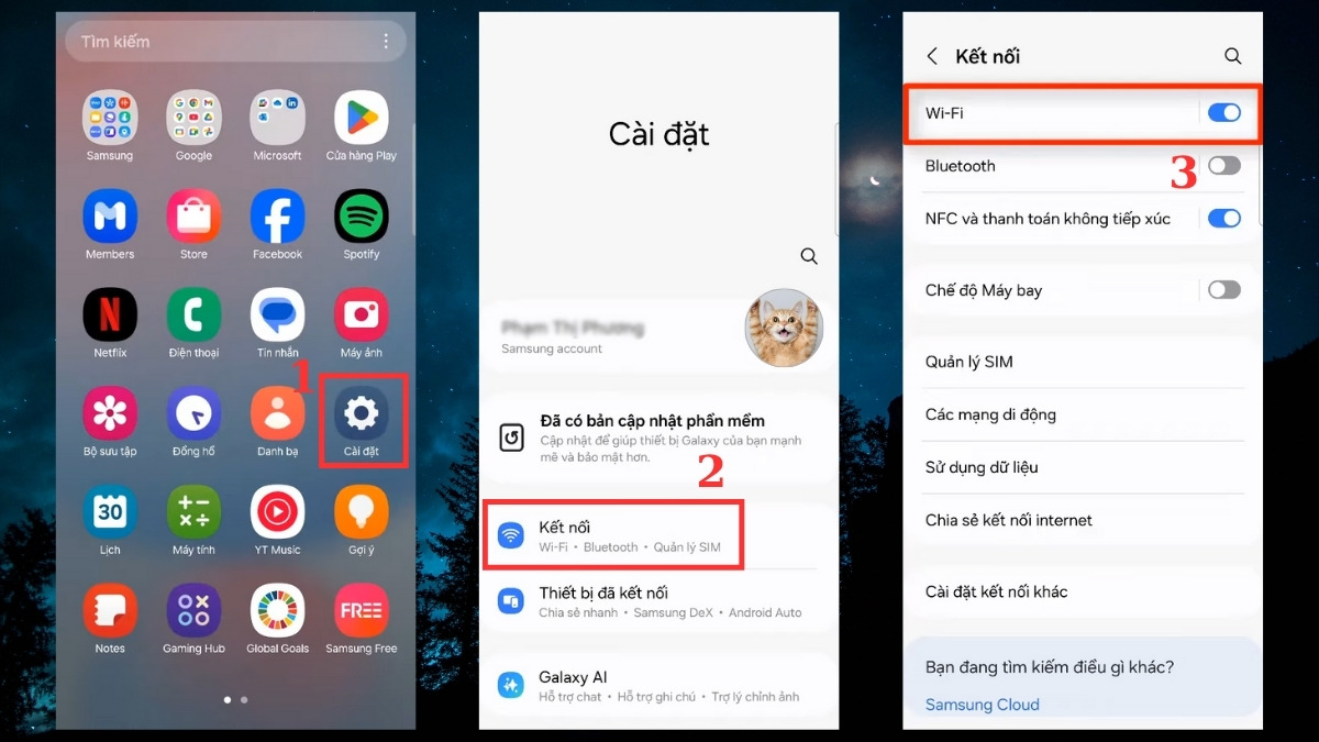 Cài đặt lại địa chỉ IP để sửa lỗi Samsung kết nối Wifi nhưng không vào được internet