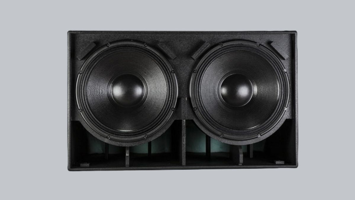 Thiết kế loa sub hơi đôi bass công suất lớn cho sân khấu và phòng rộng.