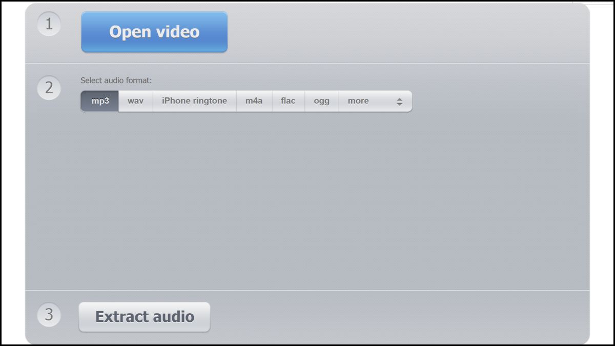 Sử dụng Audio Extractor giúp tách âm thanh khỏi video trên điện thoại không cần cài app.