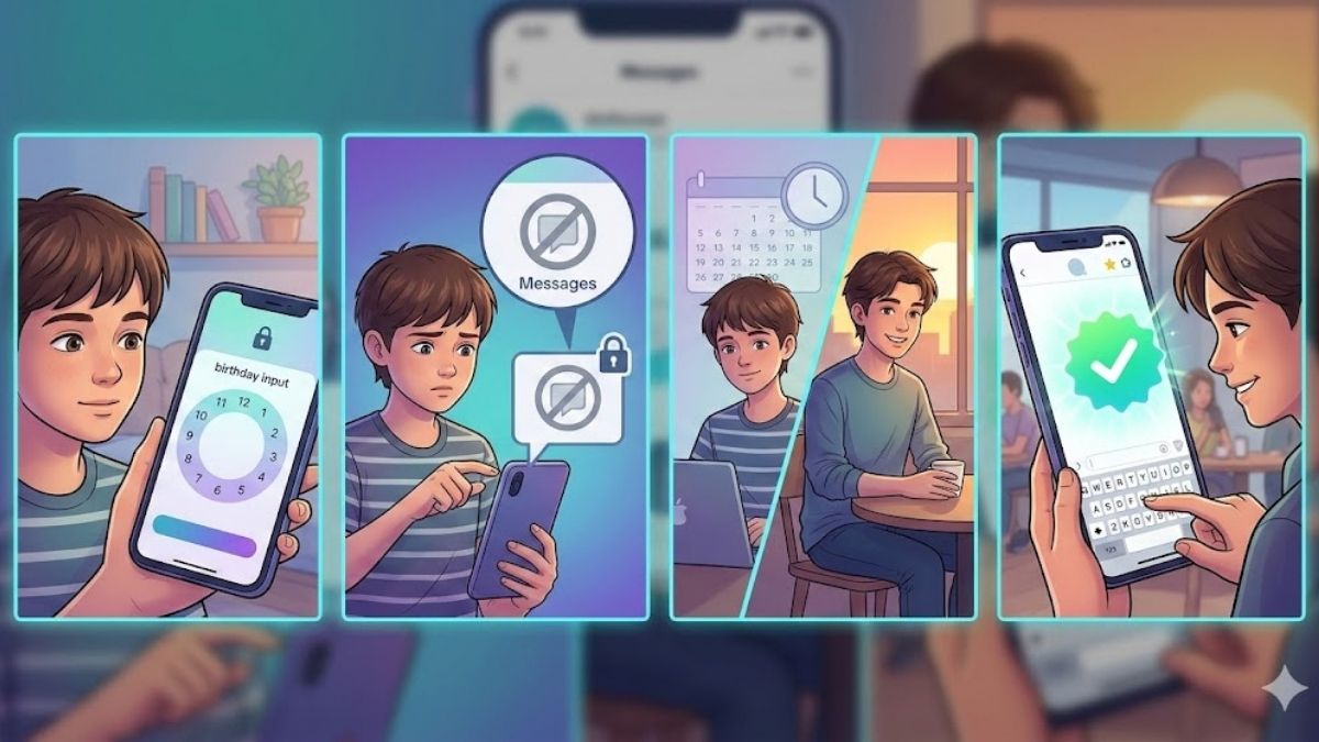 Giới hạn độ tuổi dưới 16 khiến người dùng không nhắn tin được trên tiktok theo chính sách.