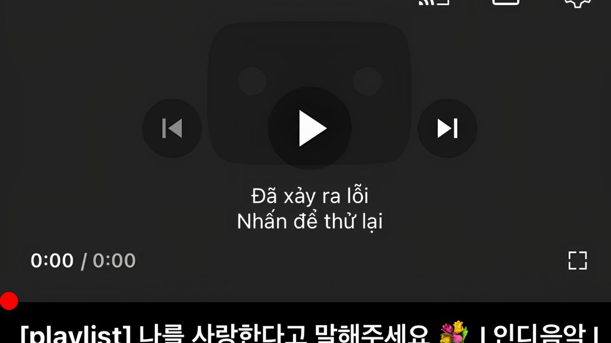 Thông báo lỗi video giải thích tại sao không xem được youtube trên iphone.