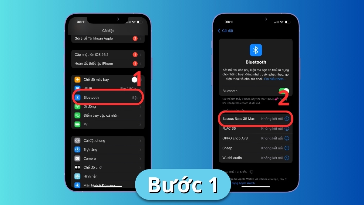 Vào cài đặt Bluetooth để kiểm tra vì sao tai nghe bluetooth chỉ nghe được 1 bên.