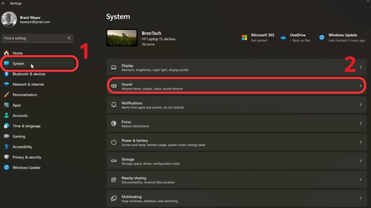 Truy cập System trên máy tính để sửa lỗi tai nghe bluetooth chỉ nghe 1 bên.