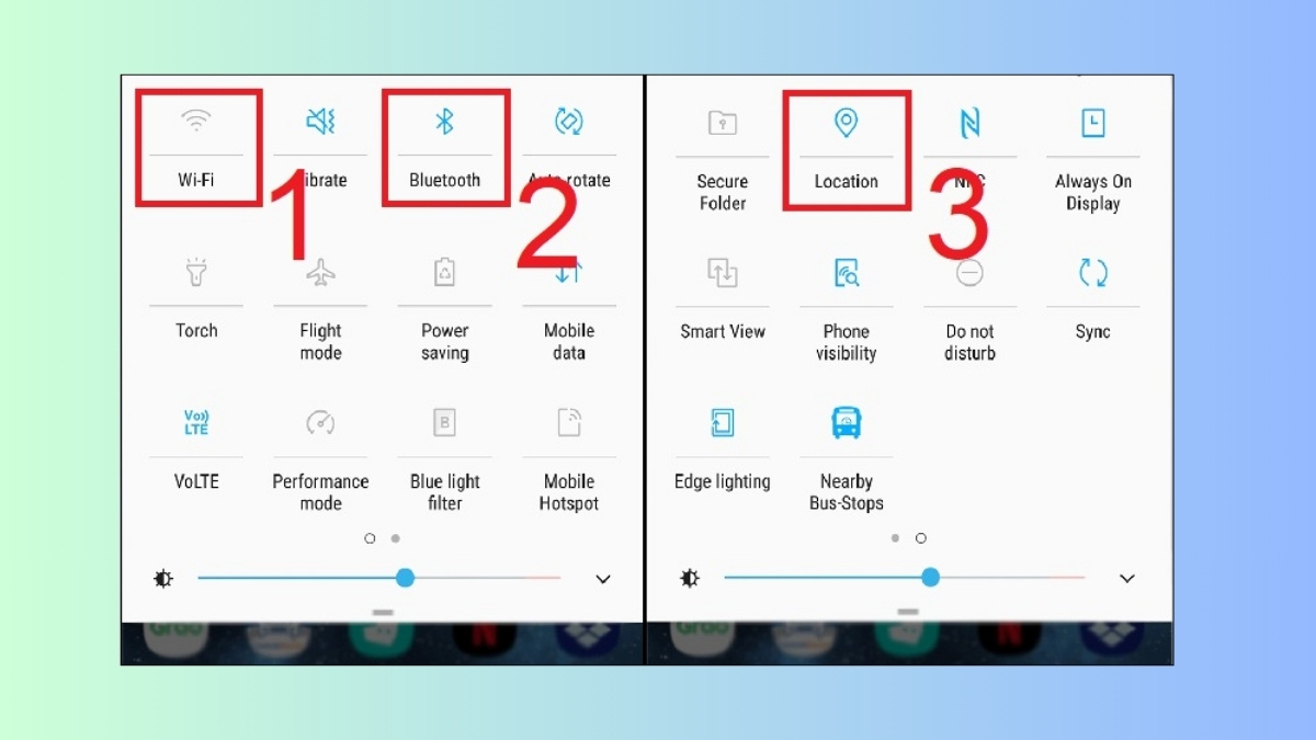 tối ưu pin điện thoại Samsung tắt các kết nối không cần thiết