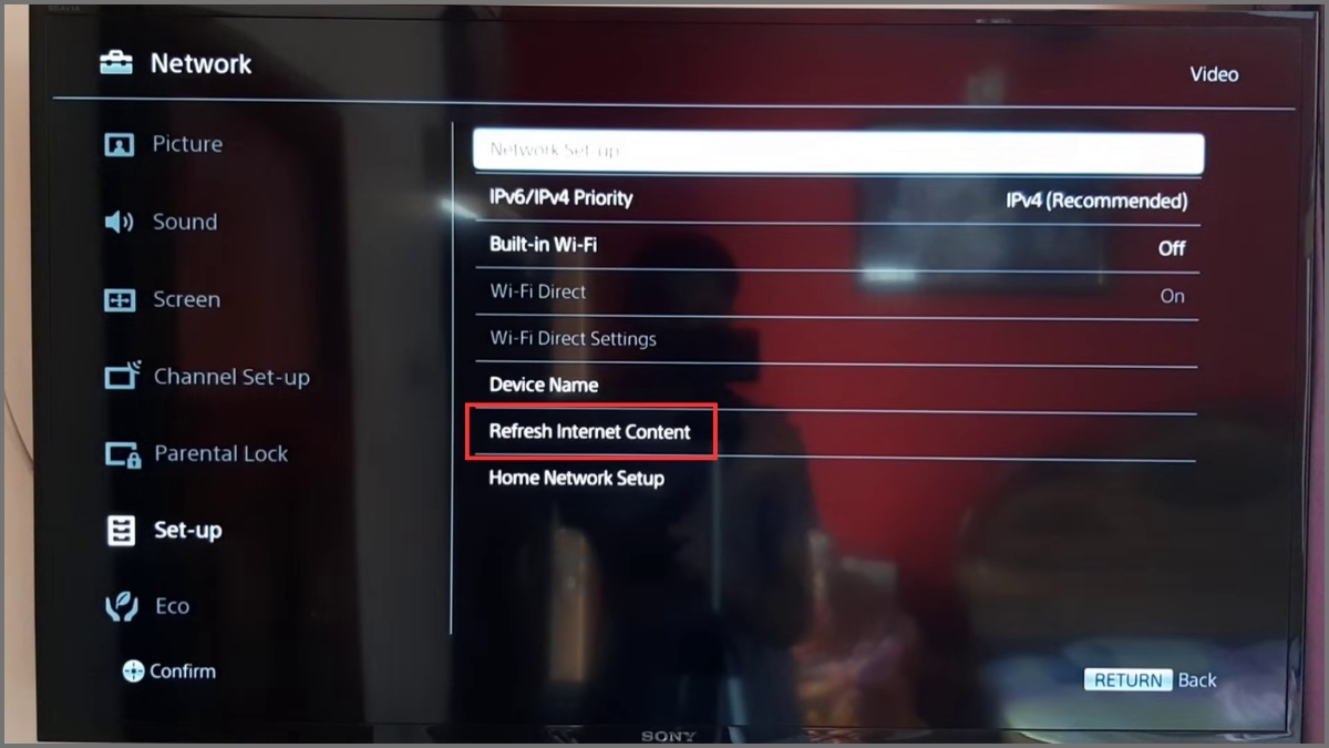 Làm mới nội dung Internet giải quyết tivi sony không vào được youtube.