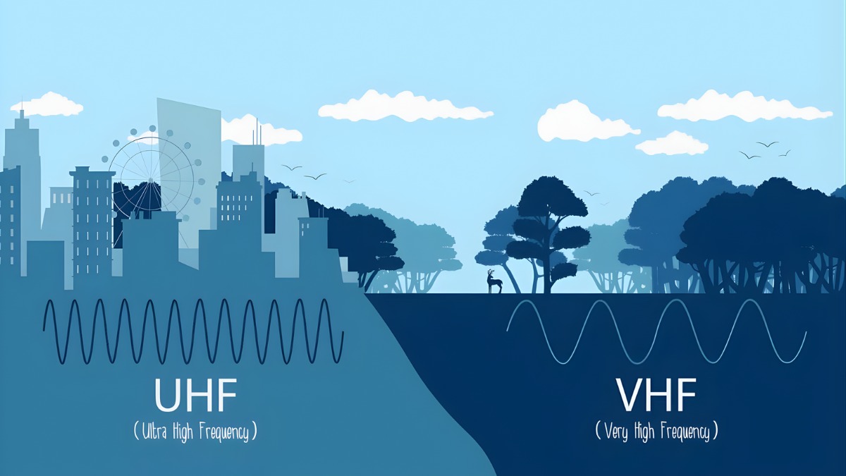 So sánh UHF và VHF là gì để lựa chọn sóng phù hợp theo đặc điểm địa hình.