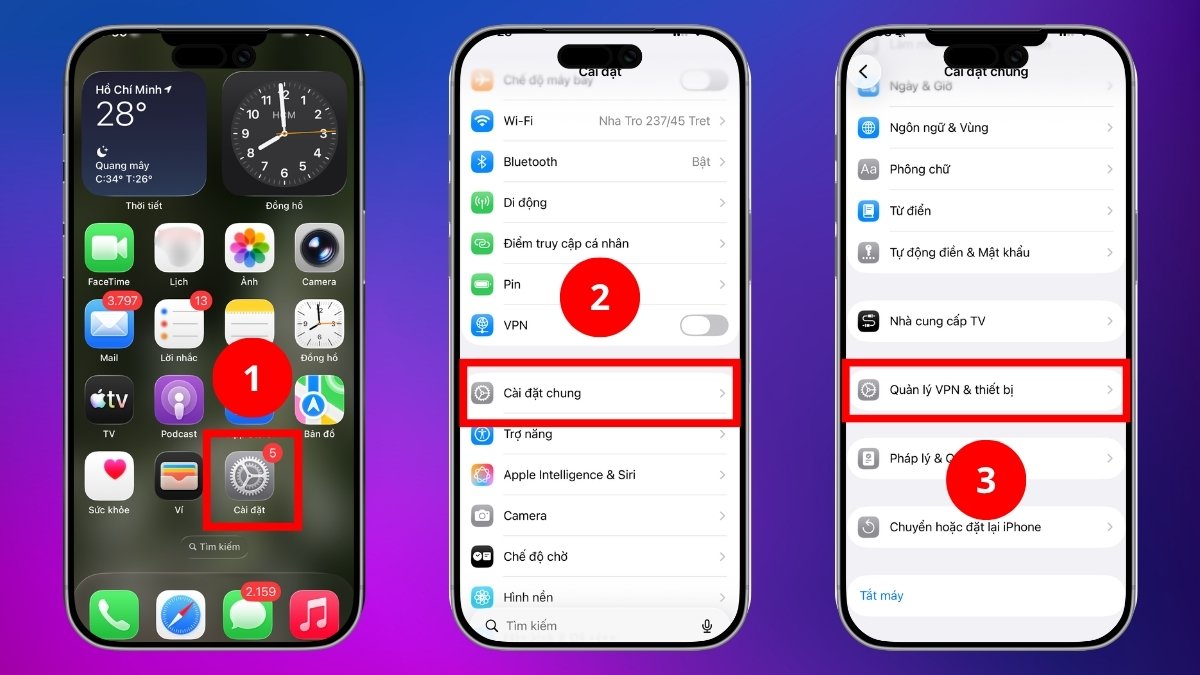 Các bước mở cài đặt vpn trên iphone là gì và vpn là gì.