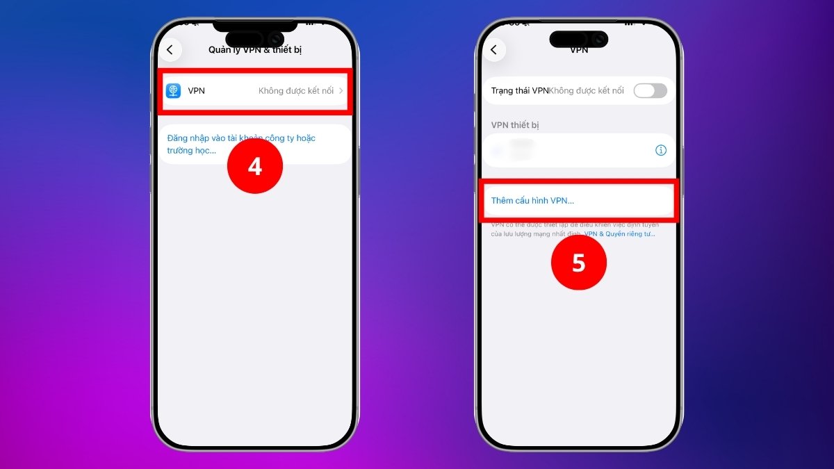 Các bước vào mục cấu hình vpn giúp người dùng biết vpn là gì.