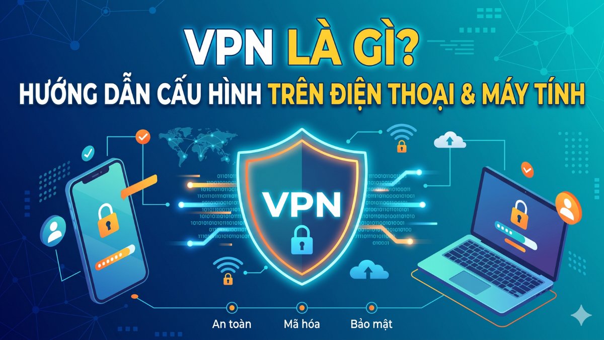 VPN là gì? Hướng dẫn cấu hình VPN trên điện thoại, máy tính