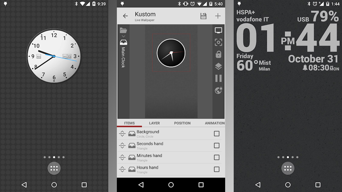 widget tốt nhất cho Android tạo hình nền động: KLWP giúp tùy chỉnh widget đồng hồ và hình nền sống động, làm cho màn hình độc đáo.