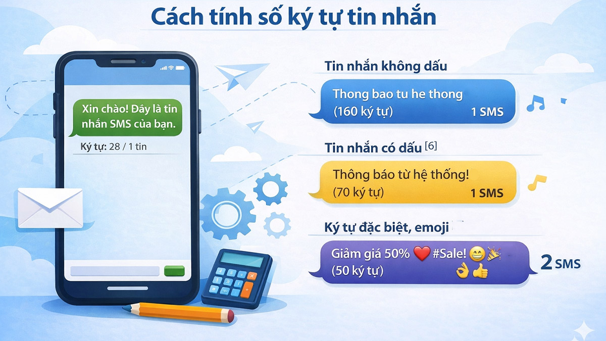 1 tin nhắn SMS bao nhiêu tiền? Cách tính số ký tự