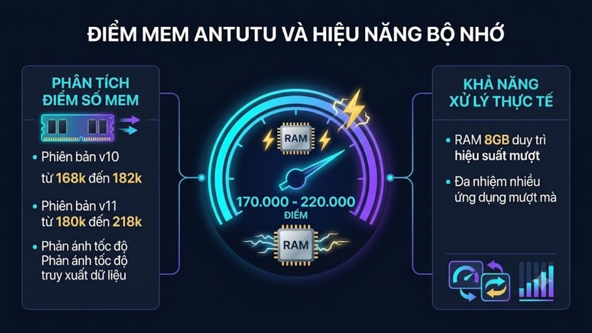 Điểm AnTuTu iPhone 16 Plus - MEM