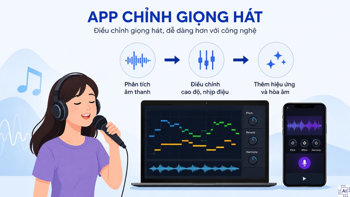 App chỉnh giọng hát