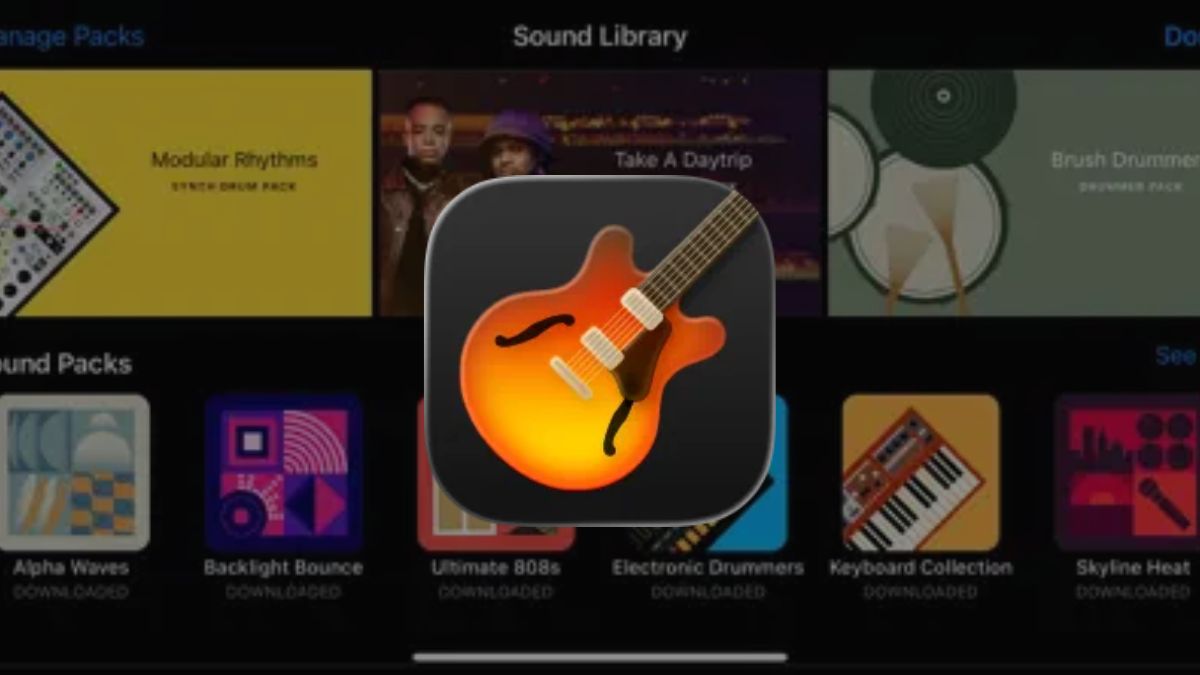 App chỉnh giọng hát - GarageBand