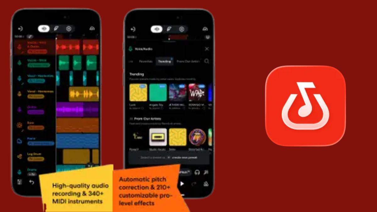 App chỉnh giọng hát - BandLab