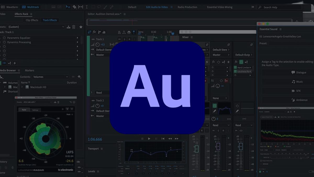 App chỉnh giọng hát trên máy tính - Adobe Audition