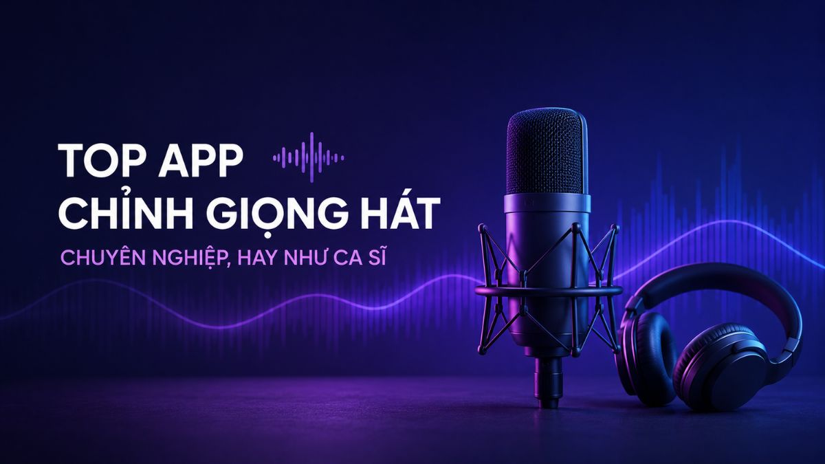 Top 9 App chỉnh giọng hát chuyên nghiệp, hay như ca sĩ