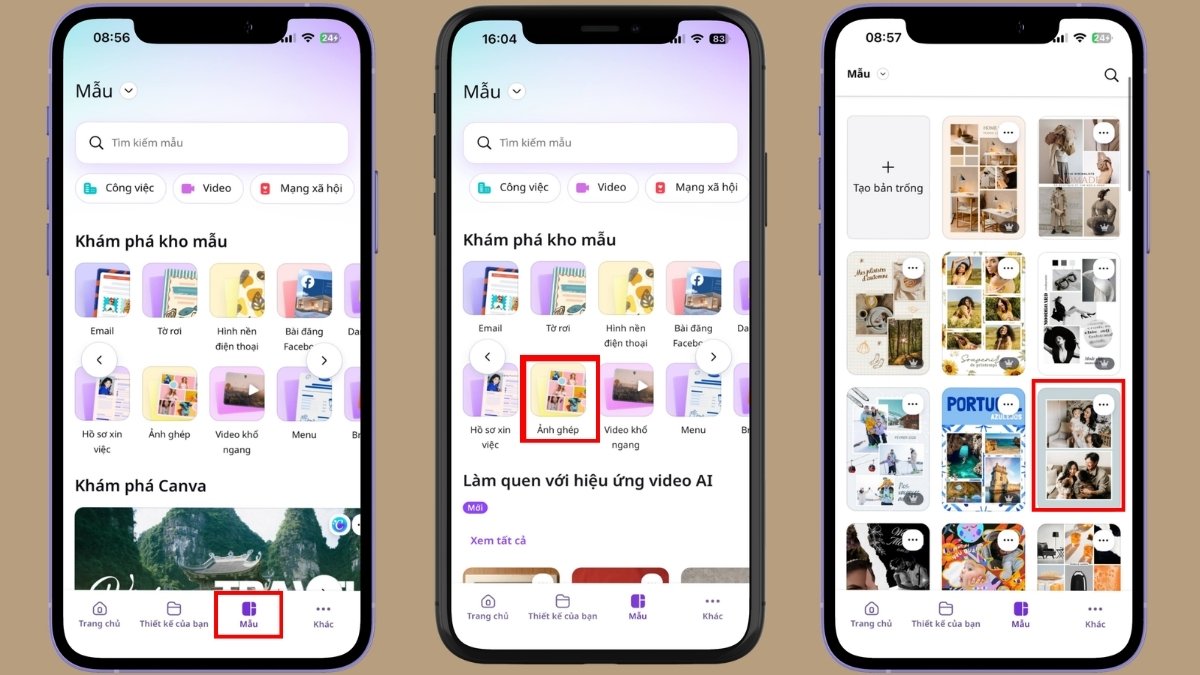 Cách sử dụng app ghép nhiều ảnh vào 1 khung bước 2