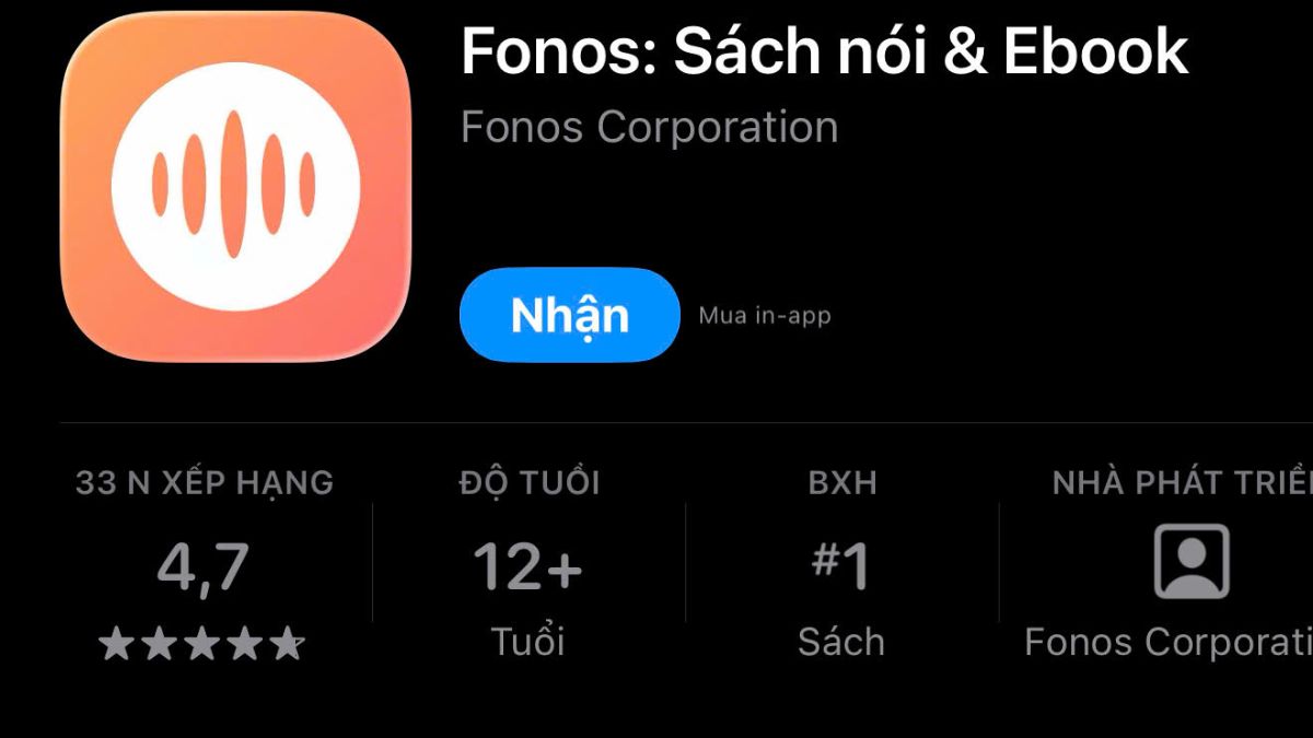 App nghe truyện Audio - Fonos
