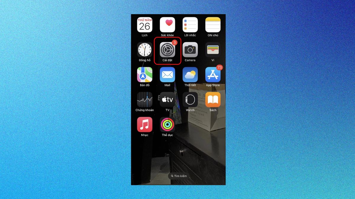 Bật chế độ im lặng trên iPhone bước 1