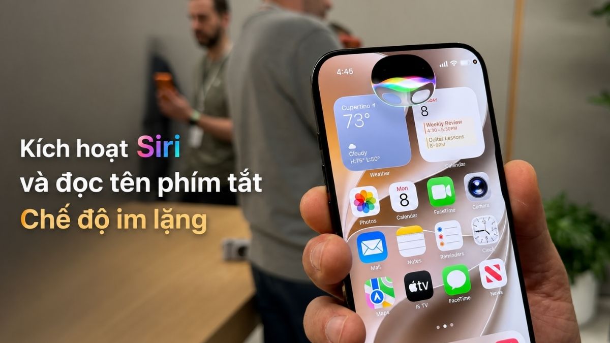 Bật chế độ im lặng trên iPhone bằng Siri bước 3