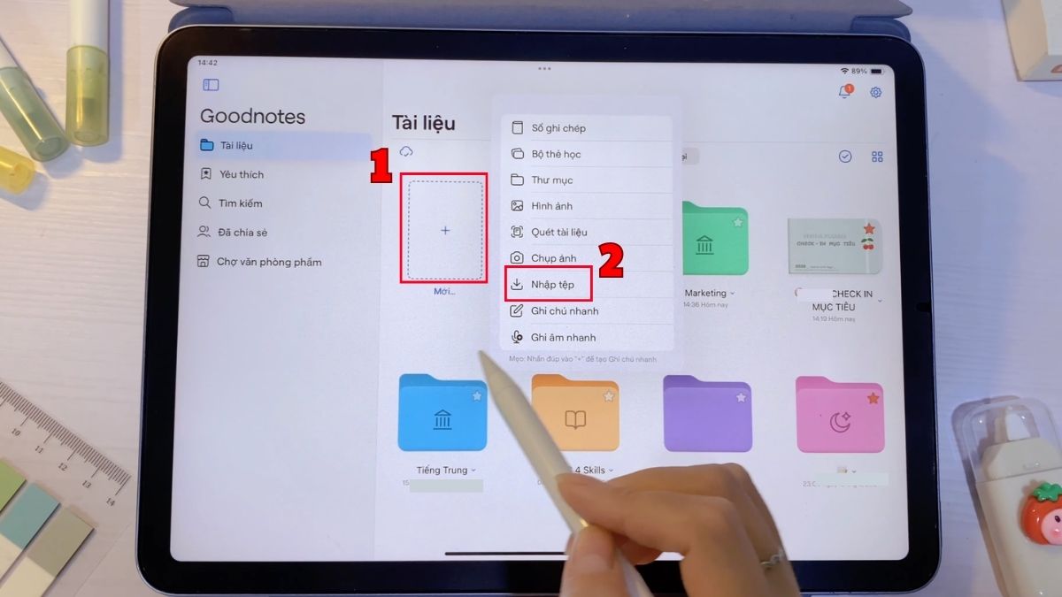 Cách dùng Goodnotes 6 tối ưu - Kỹ thuật xử lý tài liệu bước 1