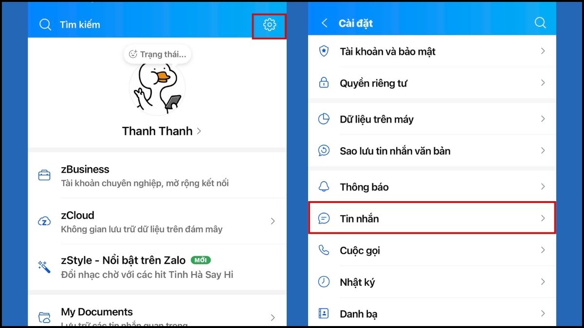 Cách giải phóng dung lượng Zalo trên iPhone - Chặn tải file bước 2