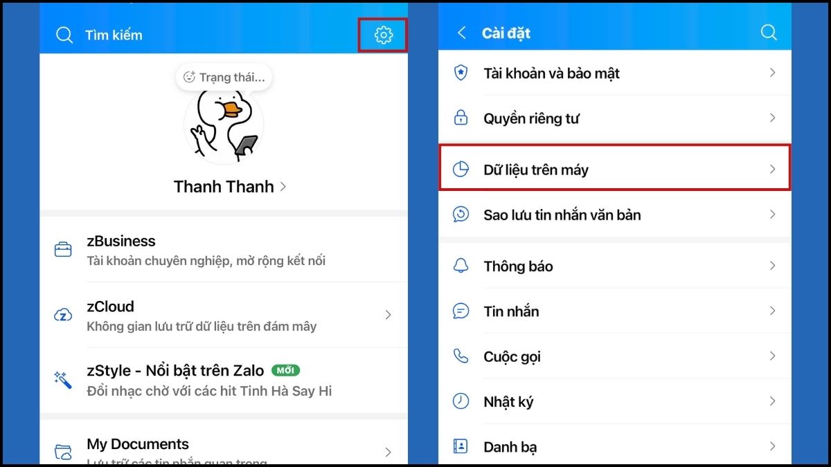 Cách giải phóng dung lượng Zalo trên iPhone - Xóa bộ nhớ đệm bước 2