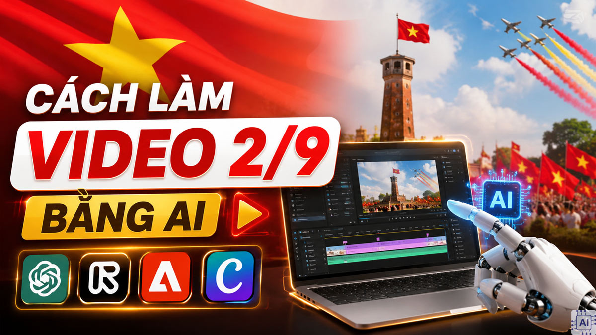 Cách làm video 2/9 bằng AI đẹp, ấn tượng